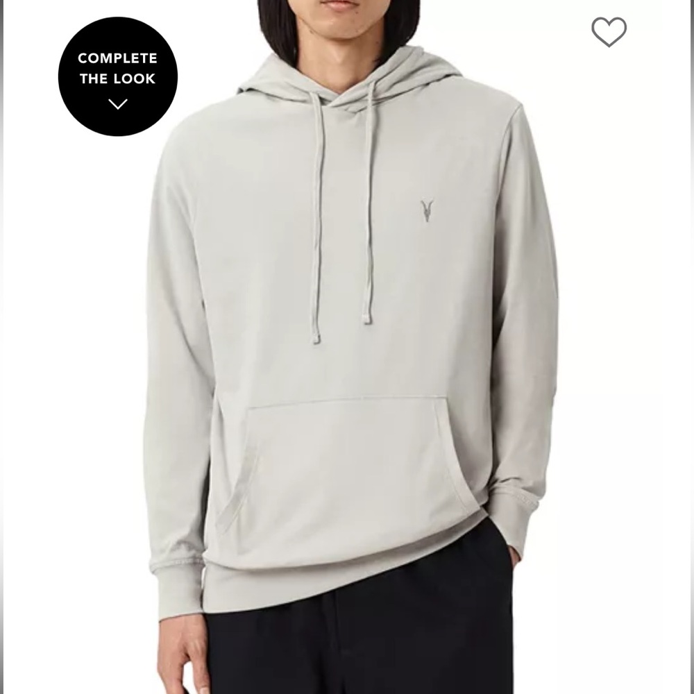 All Saints Men's Hooded Long Sleeve T-Shirt - XS